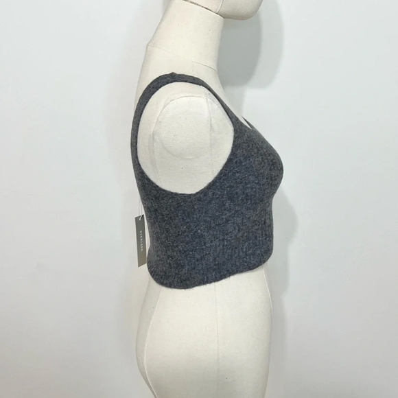 Everlane Grey The Cozy Stretch Crop Tank - Picture 2 of 5